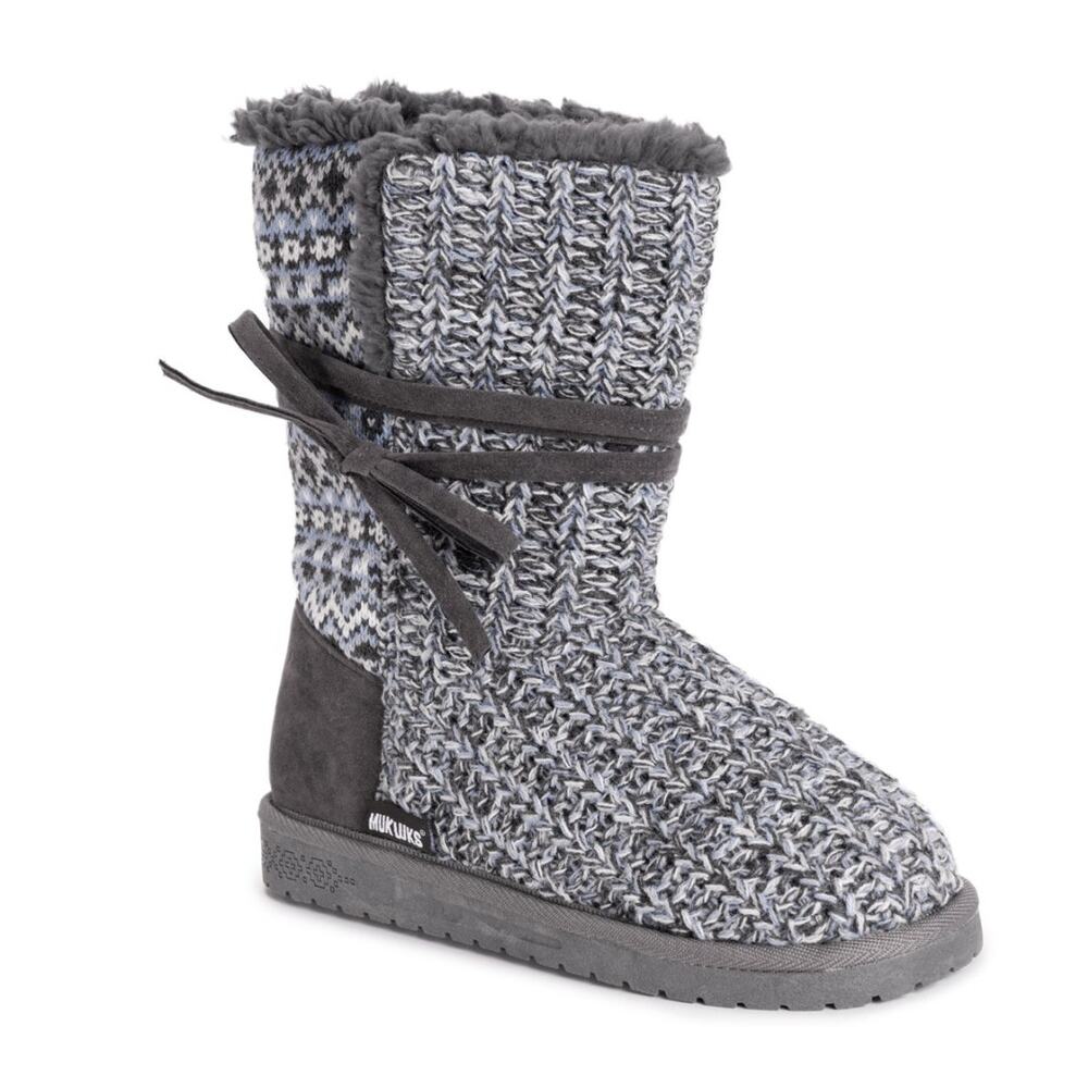Essentials by MUK LUKS Heather Gray Clementine Women's Winter Boots